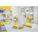 Capsator Mini Leitz 5528, 10 Coli, Capse Nr. 10, Galben Metalizat, Corp Metalic, Mini Capsator Leitz, Mini Capsator Modern, Mini Capsator de Birou, Capsator Mic de Birou, Mini Capsator Galben, Capsator cu Capse nr 10, Capsator pentru 10 Coli