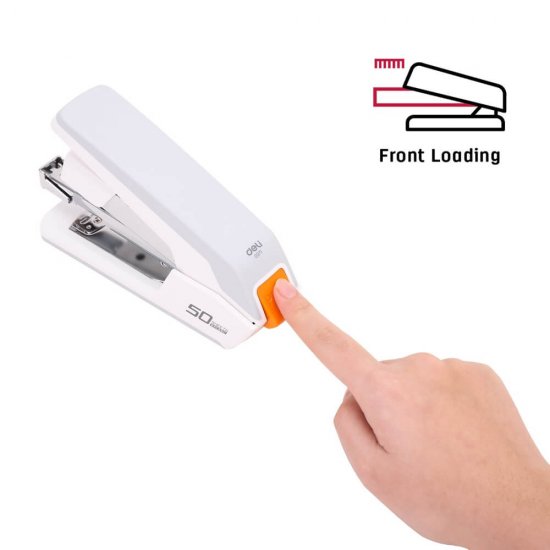 Capsator pentru Hartie Deli E00423 Efortless Half Strip, Gri, Capse 24/6 si 26/6, Capacitate Capsare 25 Coli, Capsator De Hartie, Capsator Hartie, Capsator Hartie Deli, Capsator Acte, Capsator Birou, Capsator Capse, Capsator Capse Hartie 