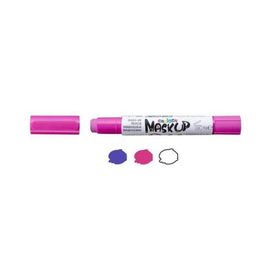 Carioci Piele CARIOCA, 3 Culori, Model Princess, Culori Alb/Roz/Mov, Carioci pentru Piele, Culori Desenat pe Piele, Culori Desen pe Piele, Carioci Pictat pe Fata, Vopsea pentru Desene pe Fata, Carioci Picturi pe Fata, Carioci Make-Up