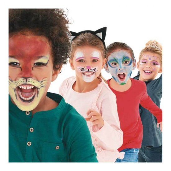 Carioci Piele CARIOCA, 6 Culori, Multicolor, Carioci pentru Piele, Culori Desenat pe Piele, Culori Desen pe Piele, Carioci Pictat pe Fata, Vopsea pentru Desene pe Fata, Carioci Picturi pe Fata, Carioci Make-Up