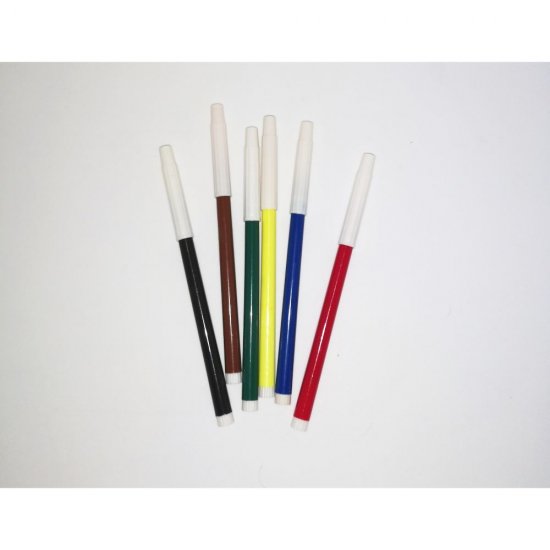 Carioci pe Baza de Apa 6 Culori/Set, Varf Rotund - Instrumente de Desenat