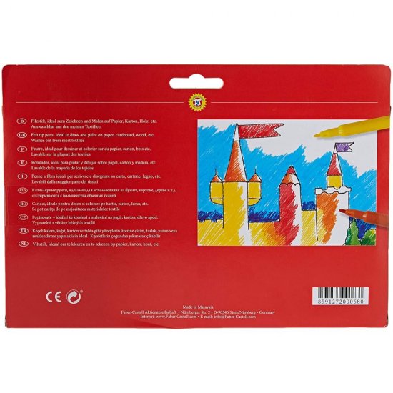 Set 36 Carioci Lavabile Faber-Castell, Diverse Culori, Faber-Castell Carioci Lavabile, Carioci, Set Carioci, Carioci pe Baza de Apa, Carioci Scoala, Set Carioci Scoala, Carioci Lavabile pentru Scris si Desenat Set 36 Carioci Lavabile Faber-Castell, Diverse Culori, Faber-Castell Carioci Lavabile, Carioci, Set Carioci, Carioci pe Baza de Apa, Carioci Scoala, Set Carioci Scoala, Carioci Lavabile pentru Scris si Desenat