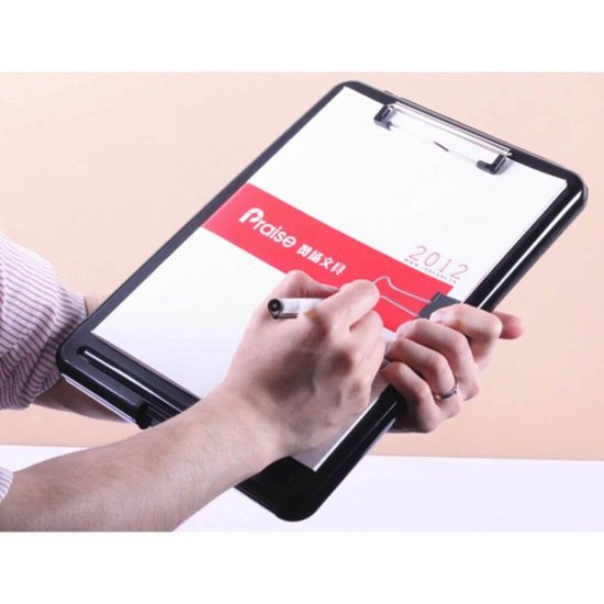 Clipboard A4 DACO cu Cutie, Material Plastic, Culoare Negru, Clipboarduri cu Cutie, Clipboard Documente, Accesorii Documente, Clipboard Office, Clipboard pentru Documente, Clipboard Cutie, Clipboard Prezentare