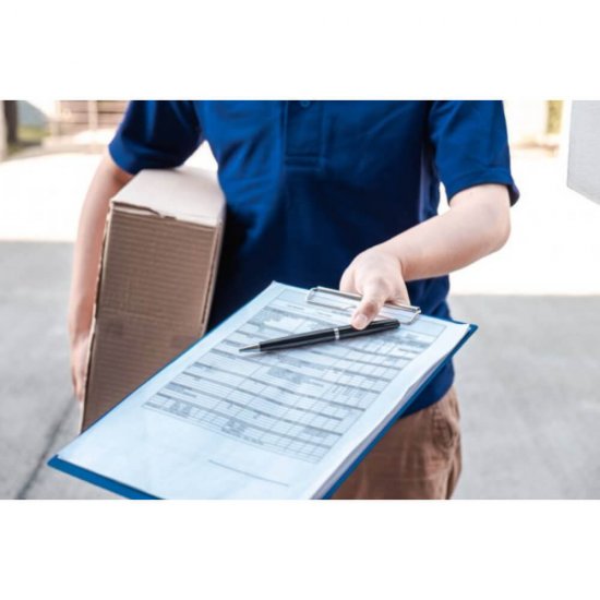 Clipboard Dublu A4 Deli, Carton Plastifiat, Albastru Neon, Clipboard Format A4 Deli, Clipboard Colorat Deli, Clipboard Rezistent, Clipboard Dublu Colorat