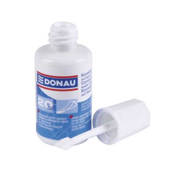 Corector Fluid cu Pensula pe Baza de Apa, 20 ml, Uscare Rapida, Instrumente de Scris si Corectat, Accesorii Corectat Birou, Accesorii Corectat Scoala