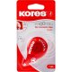 Dispenser cu Banda Corectoare KORES, 8m x 4.2 mm, Corp de Plastic Rosu, Dispensere cu Banda Corectoare, Dispenser Pasta Corectoare, Banda Corectoare Dispenser, Dispenser Corector Banda