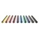 Set 10 Creioane Color MILAN Maxi Ergo, Corp din Lemn Negru, 10 Culori Diferite si Ascutitoare Inclusa, Set Creioane Colorate, Creioane Colorate, Creioane pentru Desen, Creioane Colorate pentru Scolari, Creioane Colorate din Lemn, Rechizite Scolare