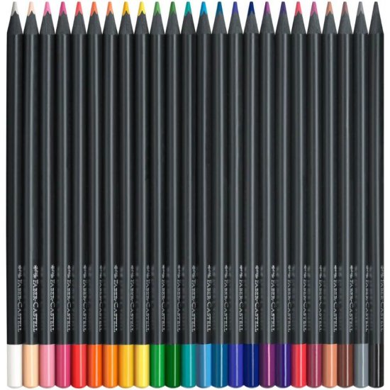 Set 36 Creioane Colorate Faber-Castell Black Edition, Triunghiulare, Lemn Negru, Creioane Faber Castell Black Edition, Creioane Colorate Black Edition, Creioane Colorate Corp Negru, Creioane Colorate Triunghiulare, Creioane Colorate Rezistente