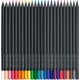 Set 36 Creioane Colorate Faber-Castell Black Edition, Triunghiulare, Lemn Negru, Creioane Faber Castell Black Edition, Creioane Colorate Black Edition, Creioane Colorate Corp Negru, Creioane Colorate Triunghiulare, Creioane Colorate Rezistente