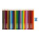Set 30 Creioane Colorate Faber-Castell Jumbo, Triunghiulare, cu Ascutitoare Inclusa, Set Creioane Colorate si Ascutitoare, Set Creioane Colorate cu Ascutitoare, Creioane Faber Castell Jumbo, Creioane Colorate Jumbo, Creioane Colorate Corp Colorat