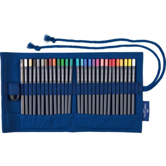 Set 27 Creioane Colorate Acuarela Faber-Castell Goldfaber Aqua Rollup, Diverse Culori, Ambalate Rollup, Creioane Acuarela Faber Castell Goldfaber Aqua, Creioane Set, Set Creioane Colorate, Creion Colorat, Creioane Scoala, Creioane Acuarela pentru Desen