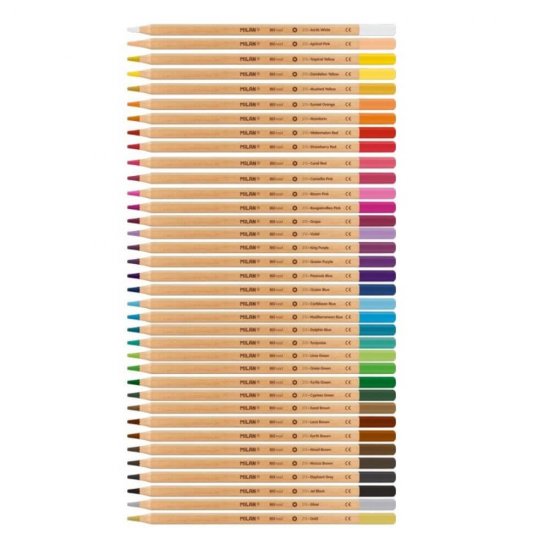 Set 36 Creioane Color MILAN, 36 Culori, Corp Hexagonal din Lemn, Ambalare in Cutie Metalica cu Tavita, Creioane Colorate, Creioane MILAN, Set Creioane Colorate, Creion Colorat, Creioane Scoala, Creioane Desen