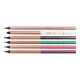 Set 6 Creioane Color MILAN Copper, 6 Culori, Corp Hexagonal din Lemn, Creioane Colorate, Creioane MILAN, Set Creioane Colorate, Creion Colorat, Creioane Scoala, Creioane Desen