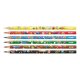 Set 6 Creioane Color MILAN Super Heroes, 6 Culori, Corp Triunghiular din Lemn, Creioane Triunghiulare Colorate, Creioane Colorate Metalice MILAN, Creioane MILAN, Set Creioane Colorate, Creion Colorat, Creioane Scoala, Creioane Desen