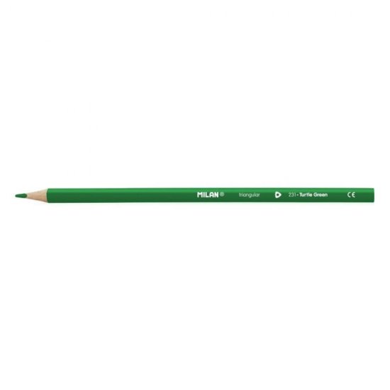Set 12 Creioane Unicolor MILAN, Culoare Verde, Corp Hexagonal din Lemn, Creioane Verzi, Set Creioane Verzi, Creion Unicolor, Creioane Colorate, Creioane MILAN, Set Creioane Colorate, Creion Colorat, Creioane Scoala, Creioane Desen