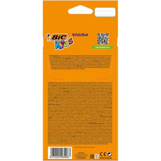 Creioane Colorate BIC Evolution, 12 Buc/Set, Culori Asortate, Set 12 Creioane Colorate BIC Evolution, Creioane Colorate Copii, Creioane Colorate BIC, Creion Colorat, Set Creioane Colorate BIC,