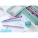 Set Cadou 20 Creioane Colorate Sparkle si Ascutitoare Sleeve Faber-Castell, Diverse Culori, Creioane Colorate Set, Creioane Colorate Faber-Castell, Set Creioane Colorate, Set Cadou de Creioane Colorate, Seturi Cadou Creioane Colorate