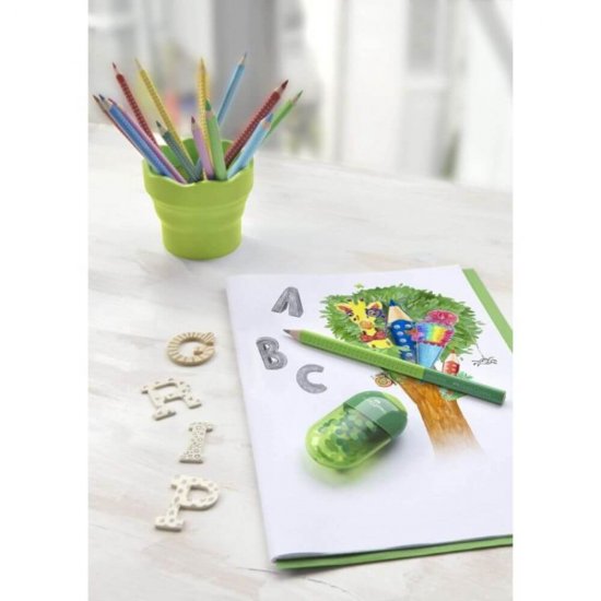 Creion Grafit HB Faber-Castell Grip 2001, Verde Inchis/Deschis, Creion Faber Castell, Creion Grafit Faber Castell, Creion HB Faber Castell, Creion Faber Castell Grip 2001, Creioane Faber Castell, Creioane Grafit Faber Castell, Creioane HB Faber Castell