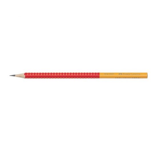 Creion Grafit HB Faber-Castell Grip 2001, Rosu/Galben, Creion Faber Castell, Creion Grafit Faber Castell, Creion HB Faber Castell, Creion Faber Castell Grip 2001, Creioane Faber Castell, Creioane Grafit Faber Castell, Creioane HB Faber Castell