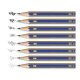 Set 12 Creioane Grafit MILAN, Mina 2B, Corp de Lemn Triunghiular, Creioane 2B, Creioane Grafit 2B, Creioane 2B MILAN, Set Creioane Grafit, Creion 2B Grafit, Creioane pentru Schite si Grafica, Creioane Desen Tehnic