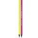 Creion Grafit BIC Evolution Fluo, 2 Buc/Set, Mina HB, Radiera si Ascutitoare Inclusa, Creioane HB, Creioane Grafit, Set Creioane Grafit, Creioane Grafit Desen, Creioane Desen, Creion Grafit fara Lemn, Creion pentru Desen, Creion Grafit Mina HB