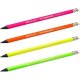 Creion Grafit BIC Evolution Fluo, 4 Buc/Set, Mina HB, Radiera in Capat, Multicolor, Creion HB Grafit BIC Evolution Fluo cu Radiera in Capat, Creioane HB, Creioane Grafit, Set Creioane Grafit, Creioane Grafit Desen, Creioane Desen