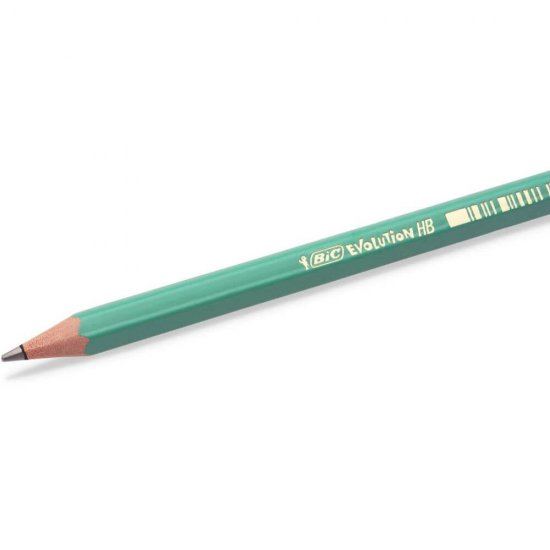 Creion Grafit BIC Eco Evolution 655, 4 Buc/Set, Mina HB, Creioane HB, Creioane Grafit, Set Creioane Grafit, Creioane Grafit Desen, Creioane Desen, Creion Grafit fara Lemn, Creioane cu Guma