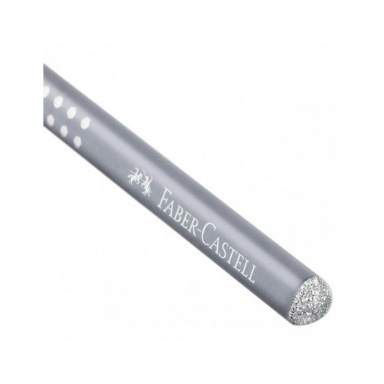 Creion Grafit Faber-Castell Sparkle, Duritate Mina B, Argintiu, Creion Faber-Castell, Faber-Castell Sparkle Creion, Creion Argintiu, Creion B, Creion Mina B, Faber-Castell Mina B, Creion Grafit Mina B, Creion Desen, Creion Mina, Creion Grafica
