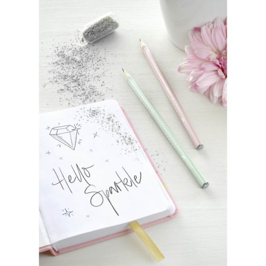 Creion Grafit Sparkle 2019 Faber-Castell, Mina B, Corp Rose, Creioane Grafit, Creioane Faber-Castell, Creion Faber Castell, Creion B, Creion Mina B, Creion Desenat, Creion Schite, Creion pentru Scoala, Creion de Desen, Creion Clasic