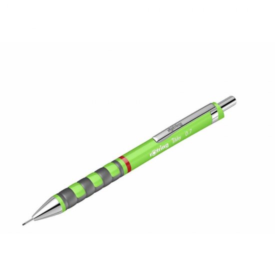 Creion Mecanic ROTRING Tikky III, Mina 0.7 mm, Corp Plastic Verde Iarba, Creion Mecanic Verde, Creion Mecanic, Creion Mecanic Rotring, Creion Mecanic cu Mina, Creioane Mecanice cu Mina, Creion Mecanic 0.7 mm