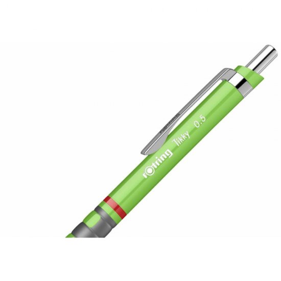 Creion Mecanic ROTRING Tikky III, Mina de 0.5 mm, Verde, Corp din Plastic cu Radiera, Creion Mecanic Verde, Creioane Mecanice, Creion Mecanic Rotring, Creion Mecanic cu Mina, Creioane Mecanice cu Mina, Creion Mecanic 0.5 mm, Creion Mecanic Plastic