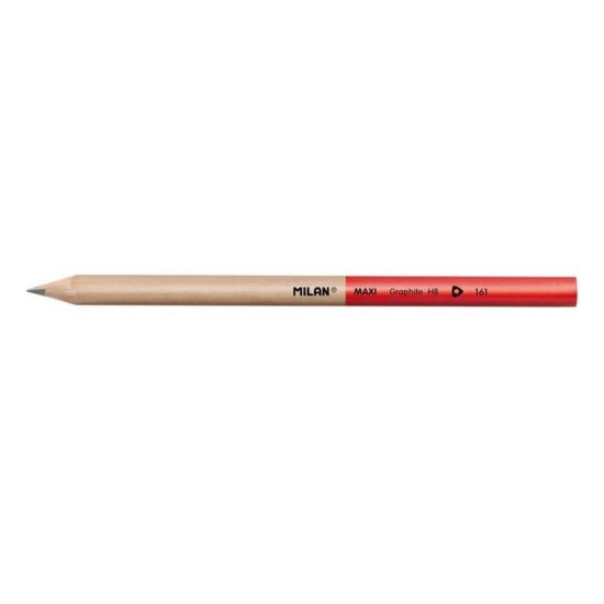 Set 12 Creioane Grafit MILAN Maxi, Mina HB, Corp de Lemn Triunghiular, Creioane HB, Creioane Grafit HB, Creioane HB MILAN, Set Creioane Grafit, Creion HB Grafit, Creioane pentru Schite si Grafica, Creioane Desen Tehnic