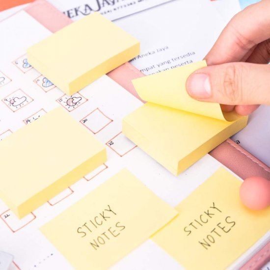 Set 300 Notite Adezive Deli Stick Up, 38x51 mm, Galben, Bloc Notite Adezive, Notite Adezive la Bloc, Set de Notite Adezive, Sticky Notes, Post It Notes, Notite Sticky, Bloc de Notite Adezive, Notite Adezive Colorate, Notite Adezive Galbene