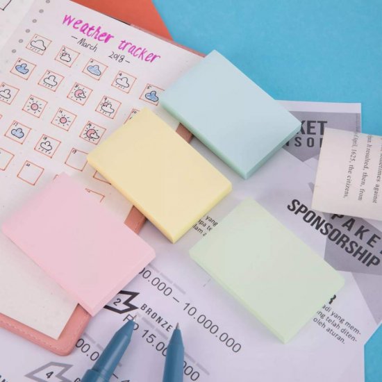 Set 100 Notite Adezive Deli Stick Up, 76x51 mm, Albastru Pastel, Bloc Notite Adezive, Notite Adezive la Bloc, Set de Notite Adezive, Sticky Notes, Post It Notes, Notite Sticky, Bloc de Notite Adezive, Notite Adezive Colorate, Notite Adezive Albastre