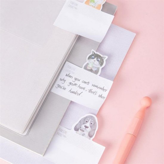 Notite Adezive Deli Stick Up, Caine Portocaliu, 75x84 mm, 25 File/Set, Notite Adeziv cu Caine, Notite Adezive cu Caini, Biletele Adezive cu Caine, Biletele Adezive cu Caini, Notite Adezive cu Catei, Bloc Notes Adeziv cu Caine, Notite Autoadezive cu Caine