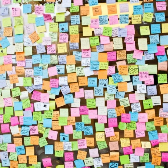 Set 12 Notite Adezive MILAN, 50x50 mm, 250 File, Multicolor Neon, Post-it, Sticky Notes, Bloc de Hartie, Memo Adeziv, Set Notite Adezive, Post-it-uri, Notite pentru Birou, MILAN Post-it