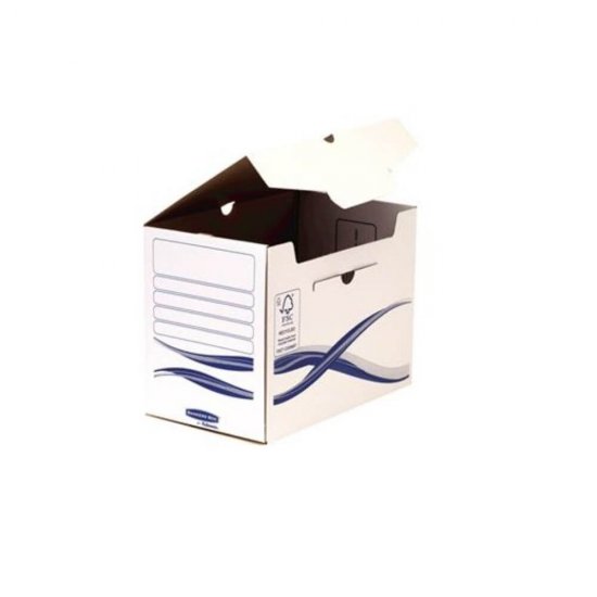 Cutie Arhivare Documente A4 Fellowes Bankers Box, Capac Pliabil, 250x197x325 mm, 100% Reciclabil, Alb, Cutie pentru Documente, Cutie Carton pentru Documente, Cutie pentru Acte, Cutie pentru Hartii, Cutie Arhivare Documente, Cutie Arhivare A4