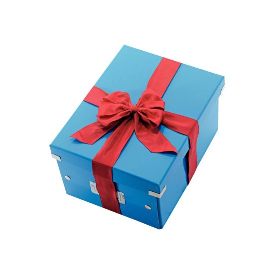 Cutie Depozitare Mica Leitz Click and Store, 220x160x282 mm, Albastra, Carton Solid Laminat, Cutie de Depozitare, Cutii de Depozitare, Cutii Mici Depozitare, Cutie Albastra, Cutii Carton, Cutie pentru Depozitare, Cutii pentru Depozitare, Cutii Pliabile