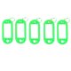 Breloc cu Eticheta pentru Chei, 50x20 mm, 100 Buc/Set, Verde, Tag pentru Chei, Breloc din Plastic pentru Chei