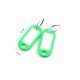 Breloc cu Eticheta pentru Chei, 50x20 mm, 100 Buc/Set, Verde, Tag pentru Chei, Breloc din Plastic pentru Chei