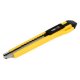 Cutter cu Autoblocare DELI Expect, Lama de Otel, Galben/Negru, 0.6x18x100 mm, Maner Ergonomic,1 Buc, Cutter pentru Hartie, Cutter Blocare Automata, Cutter MAner Ergonomic, Cutter cu Lama de Otel, Cutter Otel Maner Ergonomic, Cutter Autobocare Otel