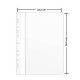 Dosare din Plastic cu Sina si Multiperforatii, 10 Buc/Set, 225x305 mm, Capacitate de 200 Coli, Culoare Alba, Dosare din Plastic DONAU, Dosar din Plastic pentru Documente, Dosar cu Sina Si Multiperforatii