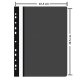 Dosare din Plastic cu Sina si Multiperforatii, 25 Buc/Set, 225x305 mm, Capacitate de 200 Coli, Culoare Neagra, Dosare din Plastic OFFICE Products, Dosar din Plastic pentru Documente, Dosar cu Sina Si Multiperforatii