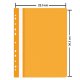 Dosare din Plastic cu Sina si Multiperforatii, 25 Buc/Set, 225x305 mm, Capacitate de 200 Coli, Culoare Portocalie, Dosare din Plastic OFFICE Products, Dosar din Plastic pentru Documente, Dosar cu Sina Si Multiperforatii
