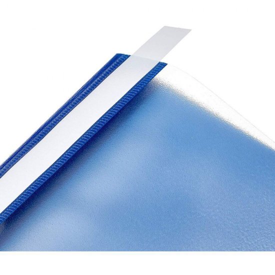 Dosare din Plastic cu Sina si Doua Perforatii, 50 Buc/Set, 225x305 mm, Capacitate 200 Coli, Culoare Albastru Inchis, Dosar din Plastic OFFICE Products, Dosar pentru Documente, Mapa Documente, Dosare pentru Arhivare Documente