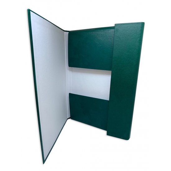 Mapa din Carton cu Elastic, 235x320x55mm, Max. 500 Coli, Verde, Mapa pentru Documente, Mapa pentru Organizat, Mapa pentru Depozitare