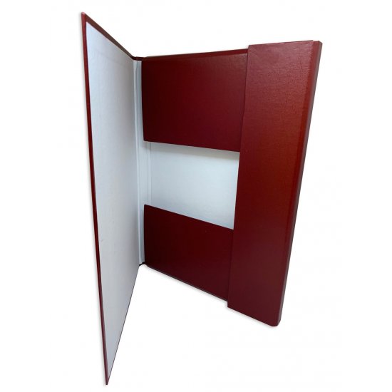 Mapa din Carton cu Elastic, 245x320x30mm, Max. 300 Coli, Bordo, Mapa pentru Documente, Mapa pentru Organizat, Mapa pentru Depozitare
