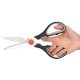 Foarfeca Multifunctionala Bucatarie cu Grip Deli, 21 cm, Neagra, Foarfeca Multifunctionala, Foarfeca Multifunctionala pentru Bucatarie, Foarfeca Multifunctionala pentru Bucatarie cu Grip, Foarfeca Multifunctionala din Material Inoxidabil