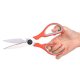 Foarfeca Multifunctionala Bucatarie cu Grip Deli, 21 cm, Rosie, Foarfeca Multifunctionala, Foarfeca Multifunctionala pentru Bucatarie, Foarfeca Multifunctionala pentru Bucatarie cu Grip, Foarfeca Multifunctionala din Material Inoxidabil