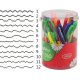 Set 12 Foarfeci DACO Zig-Zag, 16.5 cm, Multicolor, Foarfece Lucru Manual, Foarfece DACO Scrapbooking, Foarfece DACO cu Modele pentru Felicitari, Foarfeca Daco  Zig Zag, Foarfeca cu Lame cu Modele, Foarfeca pentru Hartie si Carton